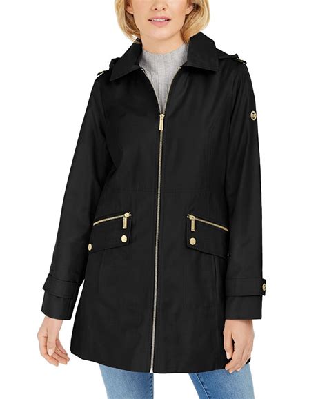 michael kors camel coat|michael kors rain jacket women.